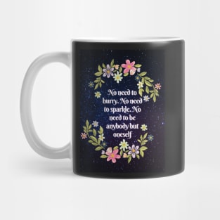 be yourself - virginia woolf book quote Mug